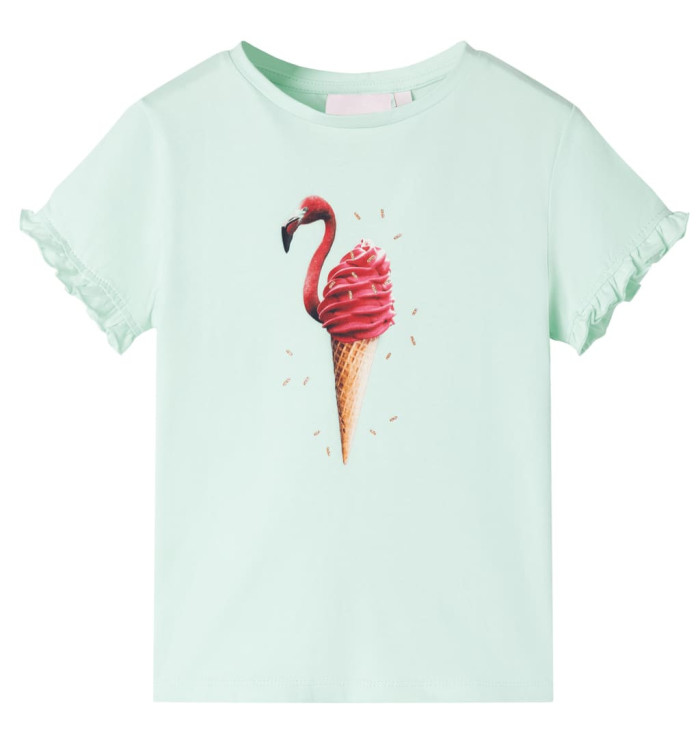 T-shirt enfants menthe clair 92 | Mobilier & Déco