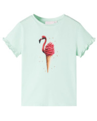 T-shirt enfants menthe clair 92 | Mobilier & Déco