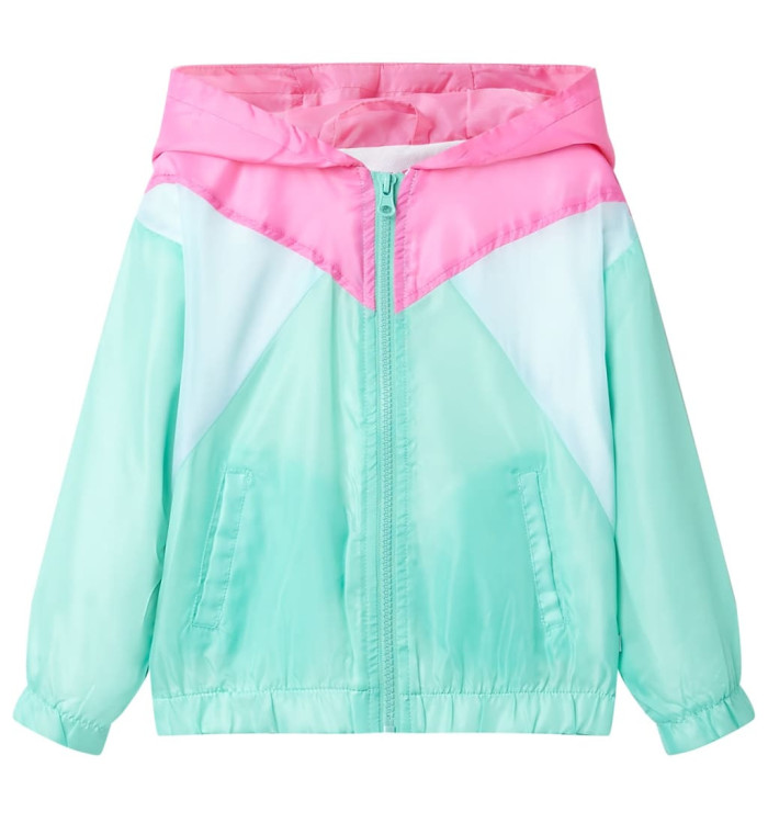 Veste à capuche avec fermeture éclair pour enfants Multicolore 128 | Mobilier & Déco