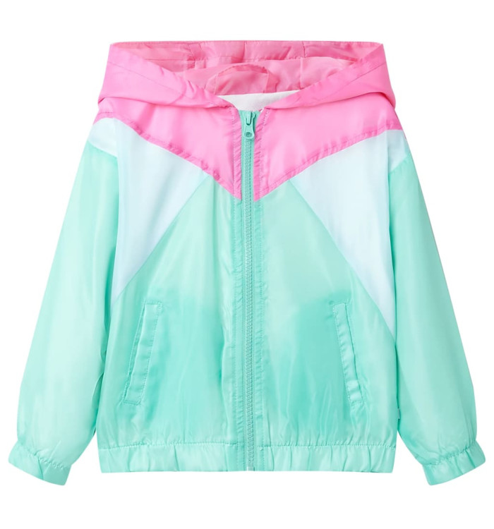 Veste à capuche avec fermeture éclair pour enfants multicolore 104 | Mobilier & Déco