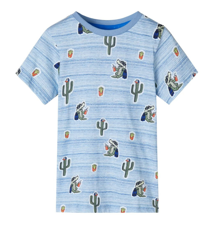 T-shirt pour enfants mélange de bleu 92 | Mobilier & Déco