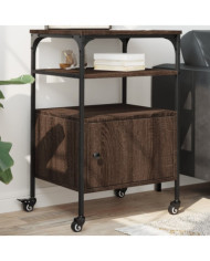 Support d'imprimante à 3 niveaux chêne marron 50x40x76 cm | Mobilier & Déco