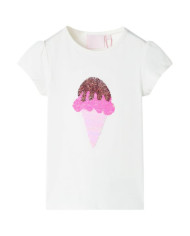 T-shirt enfants écru 116 | Mobilier & Déco