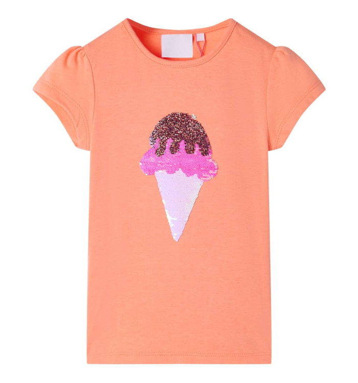 T-shirt enfants orange néon 116 | Mobilier & Déco