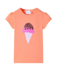 T-shirt enfants orange néon 116 | Mobilier & Déco