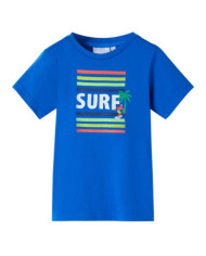 T-shirt pour enfants bleu vif 116 | Mobilier & Déco