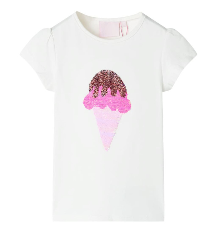 T-shirt enfants écru 92 | Mobilier & Déco