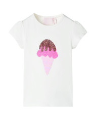 T-shirt enfants écru 92 | Mobilier & Déco