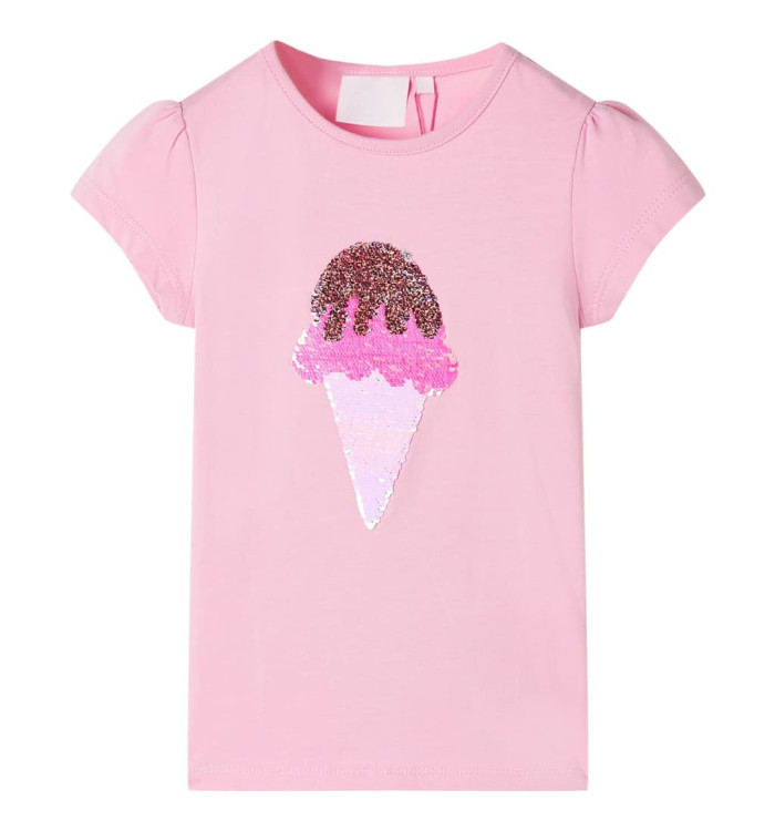 T-shirt enfants rose vif 140 | Mobilier & Déco