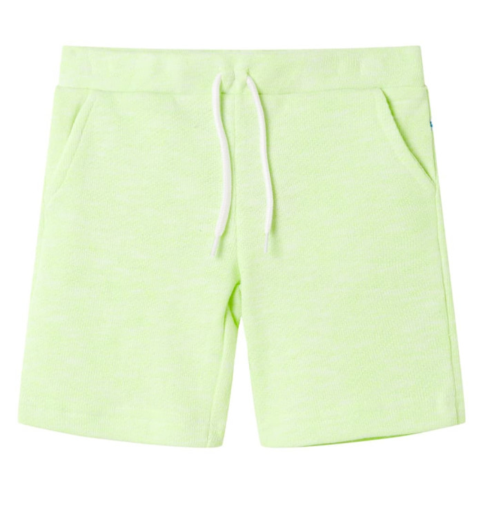 Short pour enfants avec cordon de serrage jaune néon 92 | Mobilier & Déco