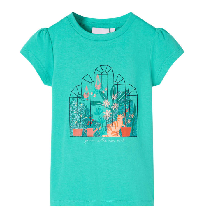 T-shirt pour enfants menthe 128 | Mobilier & Déco