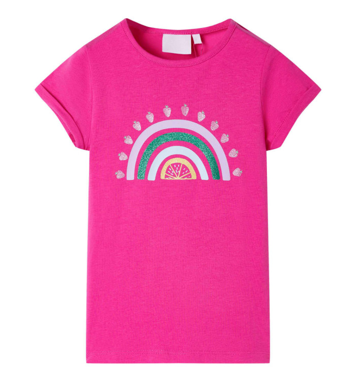 T-shirt pour enfants rose foncé 104 | Mobilier & Déco