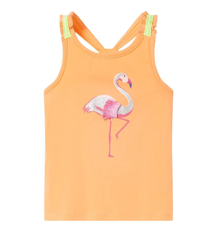 Débardeur pour enfants orange vif 128 | Mobilier & Déco
