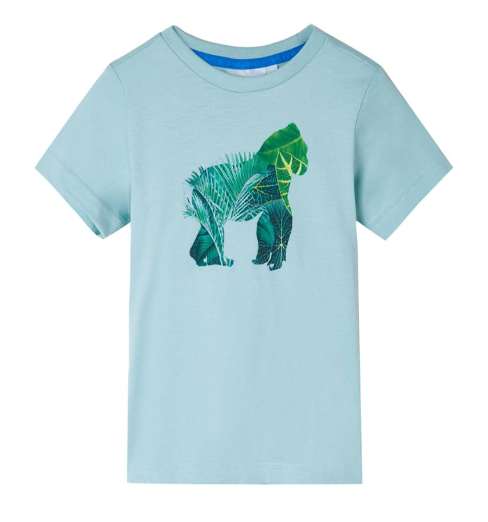 T-shirt pour enfants aqua clair 116 | Mobilier & Déco