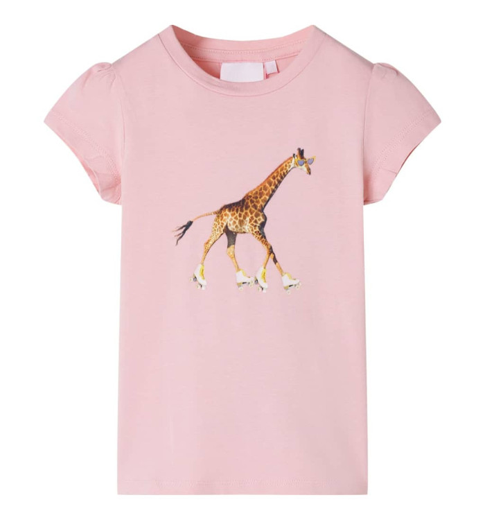 T-shirt pour enfants rose clair 116 | Mobilier & Déco