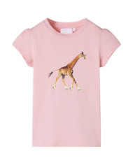 T-shirt pour enfants rose clair 116 | Mobilier & Déco