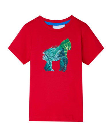 T-shirt pour enfants rouge 116 | Mobilier & Déco