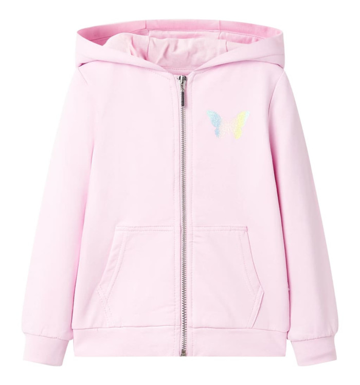 Sweat à capuche pour enfants rose clair 104 | Mobilier & Déco