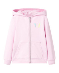 Sweat à capuche pour enfants rose clair 128 | Mobilier & Déco