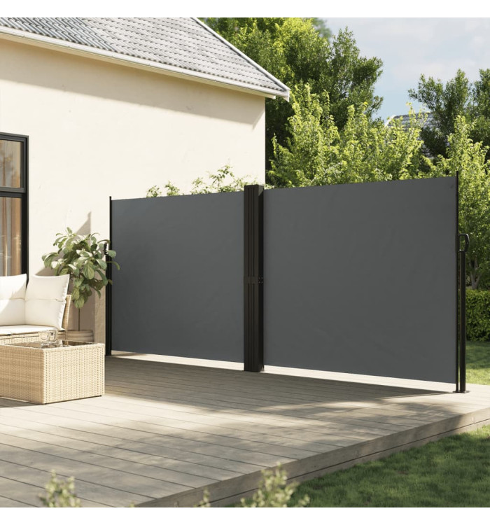 Auvent latéral rétractable Anthracite 180x1200 cm | Mobilier & Déco
