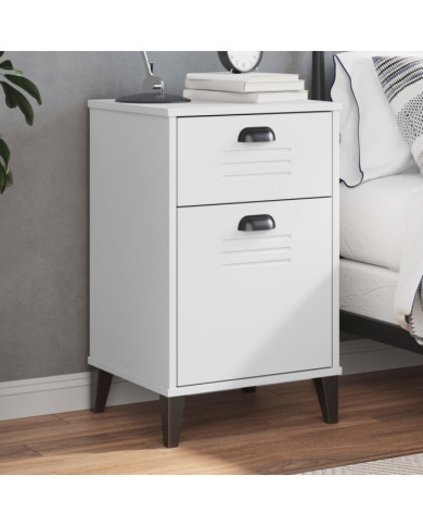 Table de chevet VIKEN blanc bois d'ingénierie | Mobilier & Déco