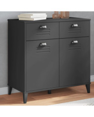 Buffet VIKEN gris anthracite 80x40x80 cm bois d'ingénierie | Mobilier & Déco