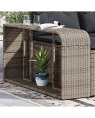 Étagères de rangement 2 pcs gris résine tressée | Mobilier & Déco