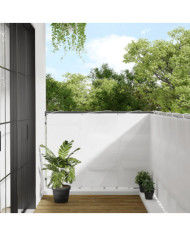 Écran de balcon blanc 120x1000 cm 100% polyester oxford | Mobilier & Déco