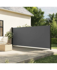 Auvent latéral rétractable anthracite 180x600 cm | Mobilier & Déco
