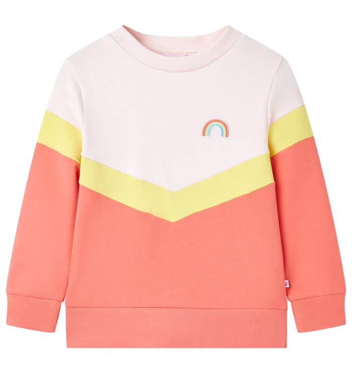 Sweatshirt pour enfants rose pâle 128 | Mobilier & Déco