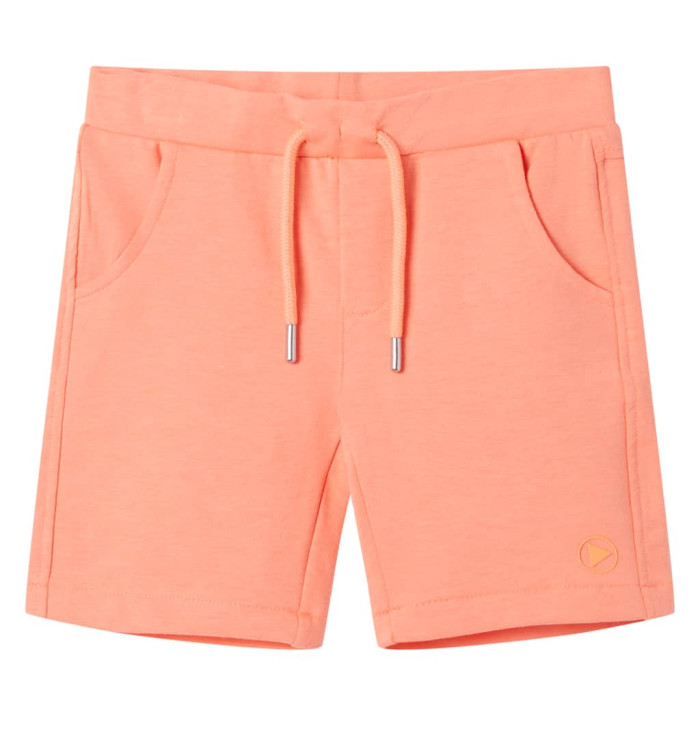 Short pour enfants avec cordon de serrage orange néon 128 | Mobilier & Déco