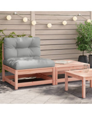 Canapé de jardin sans accoudoirs avec coussins et repose-pieds | Mobilier & Déco