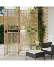 Cloison de séparation 6 panneaux beige résine tressée | Mobilier & Déco