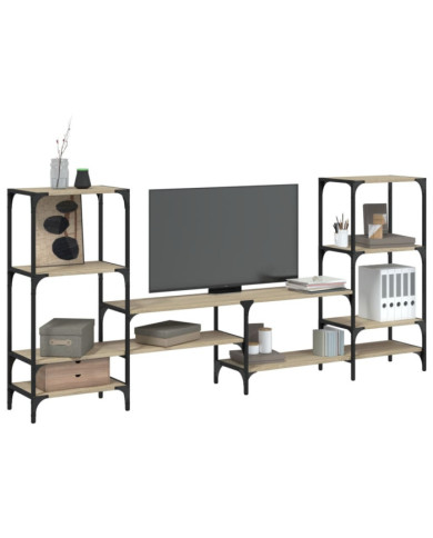 Meuble TV chêne sonoma 206,5x28,5x95 cm bois d'ingénierie | Mobilier & Déco