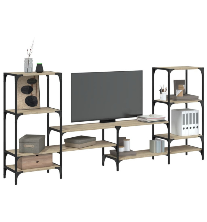 Meuble TV chêne sonoma 206,5x28,5x95 cm bois d'ingénierie | Mobilier & Déco