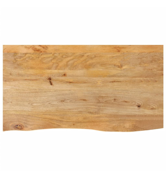 Dessus de table à bord vivant 100x60x2,5cm bois massif manguier | Mobilier & Déco