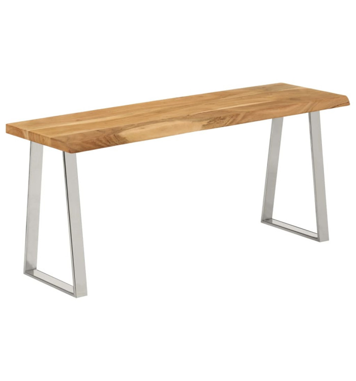 Banc avec bord vivant 105 cm bois d'acacia massif | Mobilier & Déco