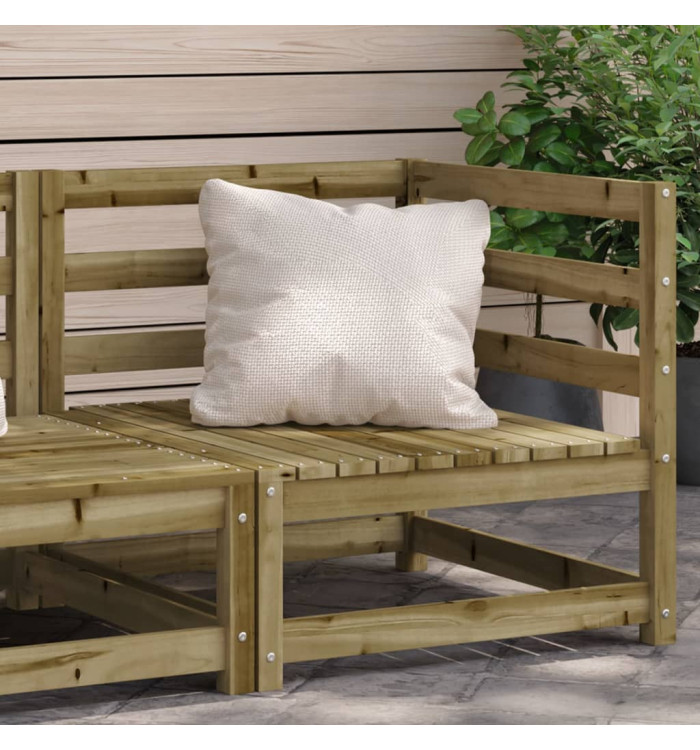 Canapé d'angle de jardin 70x70x67 cm bois de pin imprégné | Mobilier & Déco