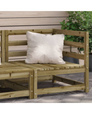 Canapé d'angle de jardin 70x70x67 cm bois de pin imprégné | Mobilier & Déco