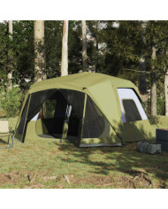 Tente familiale 10 personnes vert libération rapide imperméable | Mobilier & Déco