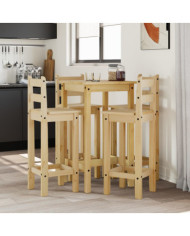 Ensemble de bar 5 pcs Bois de pin massif | Mobilier & Déco