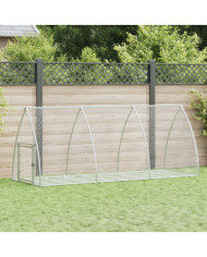 Clapier argenté 300x105x120 cm acier galvanisé | Mobilier & Déco