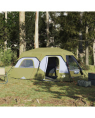 Tente familiale 9 personnes vert libération rapide imperméable | Mobilier & Déco