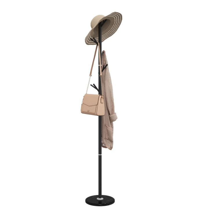 Porte-manteau noir 175 cm fer enduit de poudre | Mobilier & Déco
