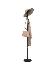 Porte-manteau noir 175 cm fer enduit de poudre | Mobilier & Déco