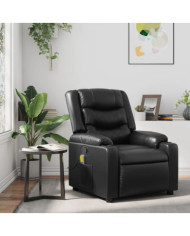 Fauteuil de massage inclinable Noir Similicuir | Mobilier & Déco