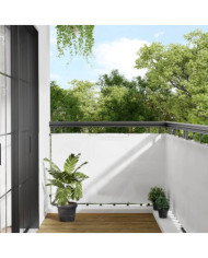 Écran de balcon blanc 90x700 cm 100% polyester oxford | Mobilier & Déco