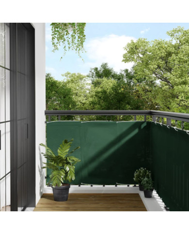 Écran de balcon vert foncé 90x700 cm 100% polyester oxford | Mobilier & Déco