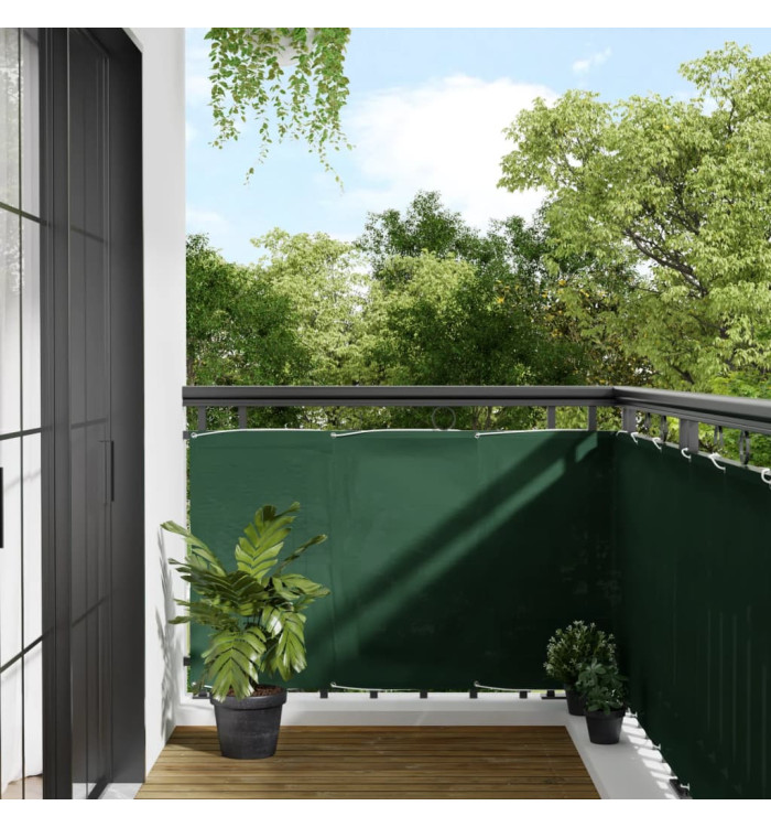 Écran de balcon vert foncé 90x700 cm 100% polyester oxford | Mobilier & Déco