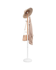 Porte-manteau blanc 177 cm fer enduit de poudre | Mobilier & Déco